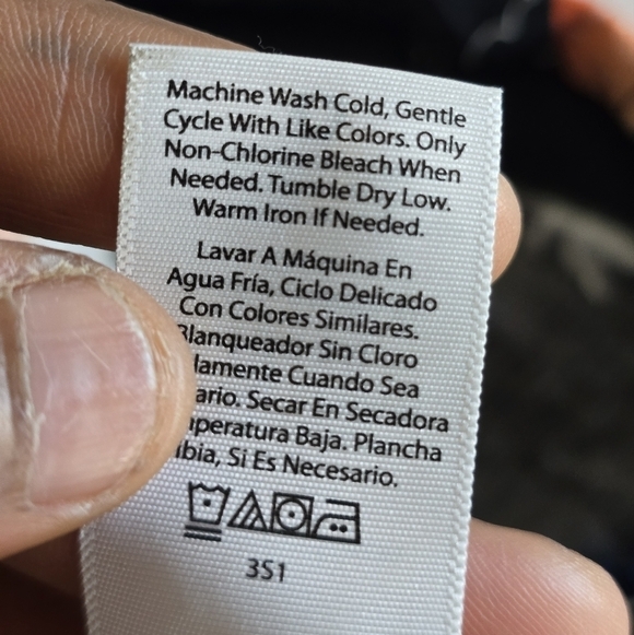 No Boundaries Shirt Mens Novelty Print Fly Button Up Size Small Black Orange - Picture 7 of 10